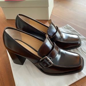 M Gemi shoes, brown leather, brand new